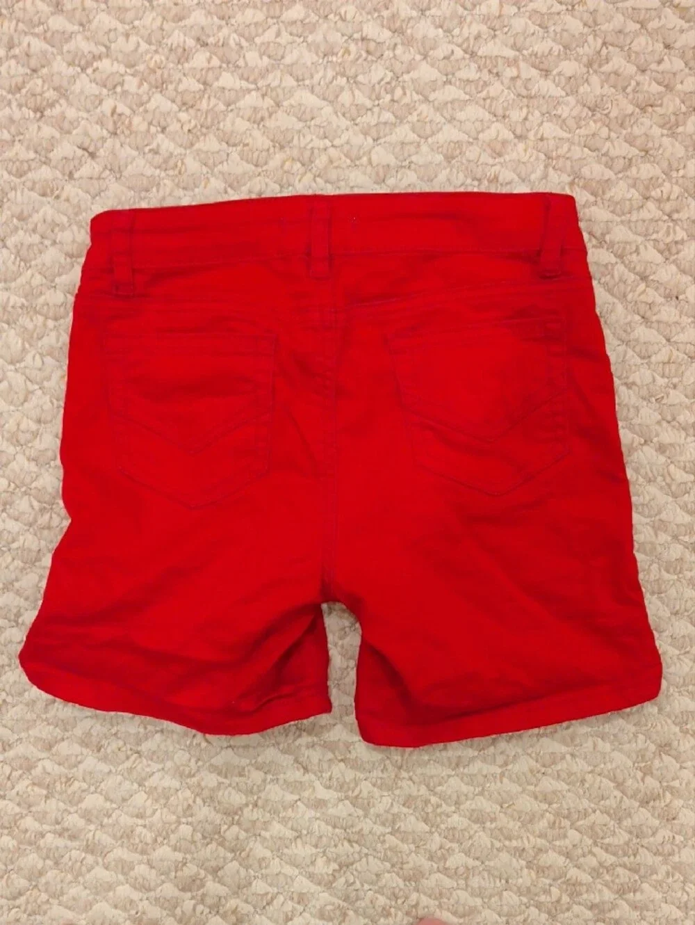 Copper Key Red Girls' Denim Shorts